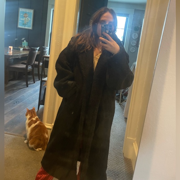 Fabletics Black Faux Fur Jacket - Picture 2 of 3